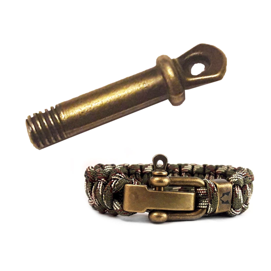 Bild von D-shackle screw brons of rvs