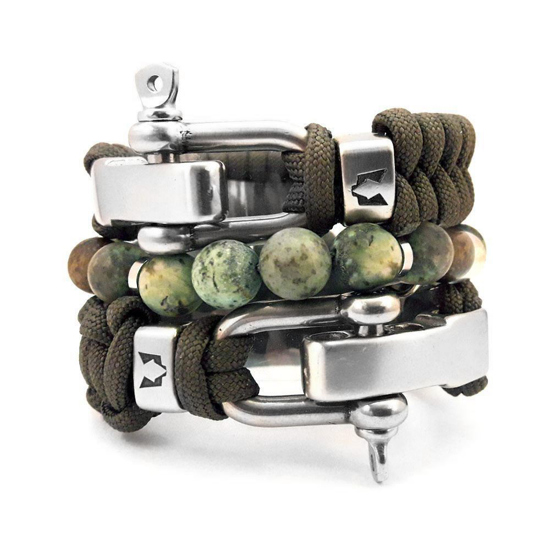Bild von Bracelet set | Olive & Rvs