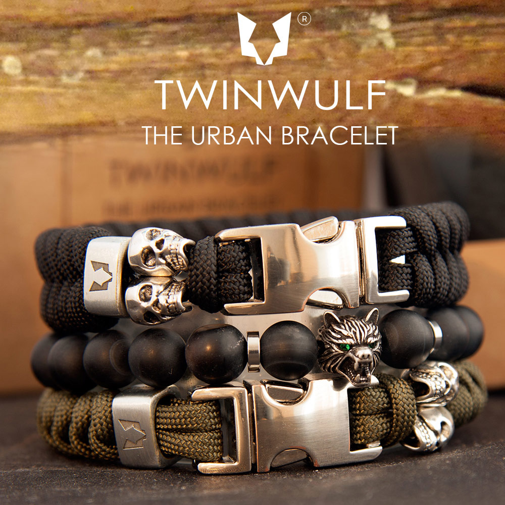 zich zorgen maken Briesje Vergelijkbaar TwinWulf bracelets, armbanden van leer en rvs. Top kado. | Mannen armband  Twinwulf Steppenwulf